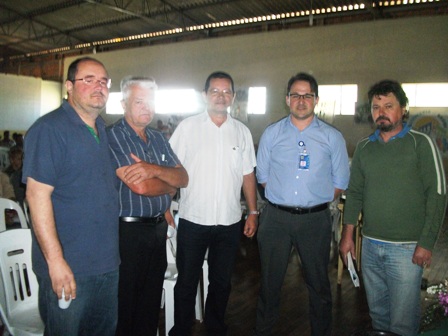 Marcelo, Eduardo Cionek,Elir de Oliveira, Edmar Sudatti e o prefeito Luizinho Vosniak.